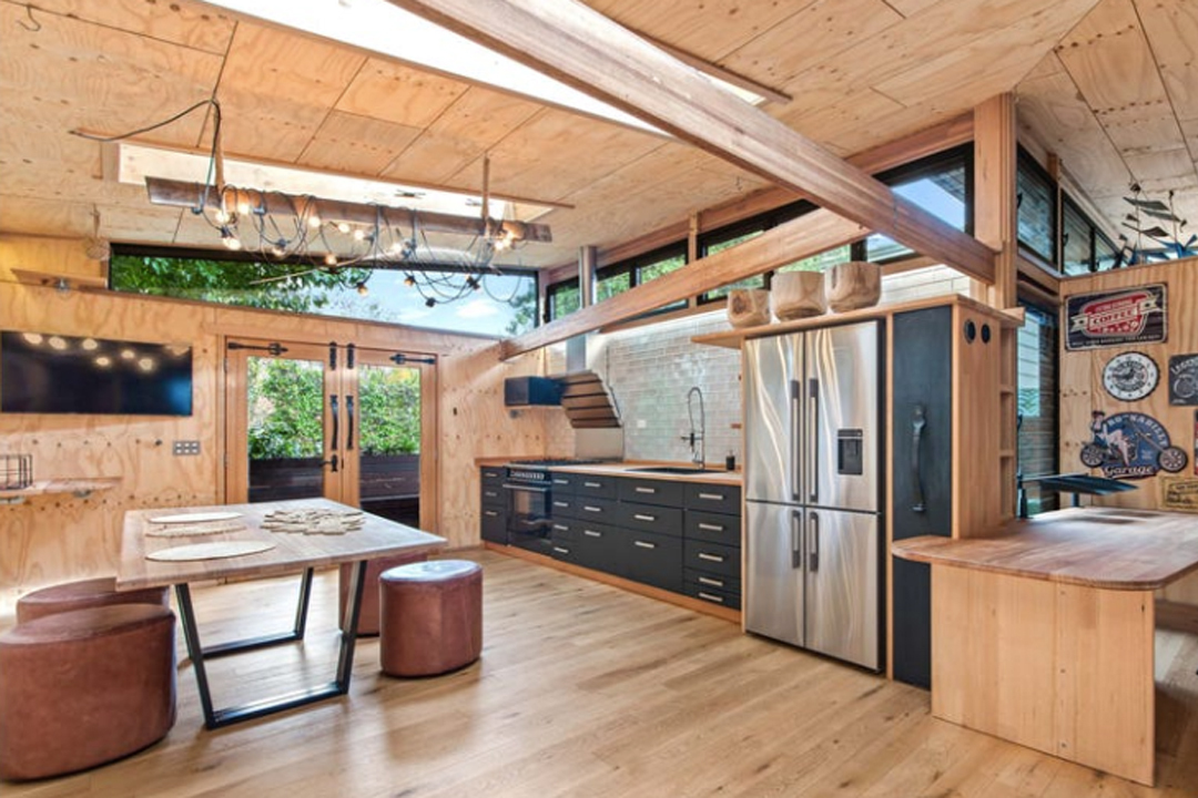 Woodlands custom new home — open-plan living and dining